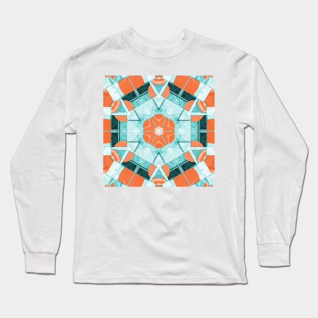 Marbled Tile Mosaic Pattern #1 Long Sleeve T-Shirt by MarbleCloud